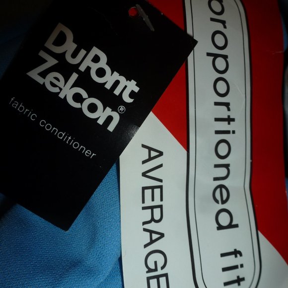 COMFORTABLE  Vintage  Elastic High- waist pull-on blue pants  USA made - Picture 4 of 9